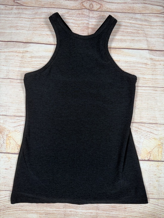 Beyond Yoga Tops - Beyond Yoga Black High Neck Space Dye Racerback Tank - Sleek Athletic Fit
